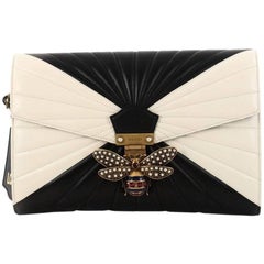 Gucci Queen Margaret Clutch Colorblock Leather 