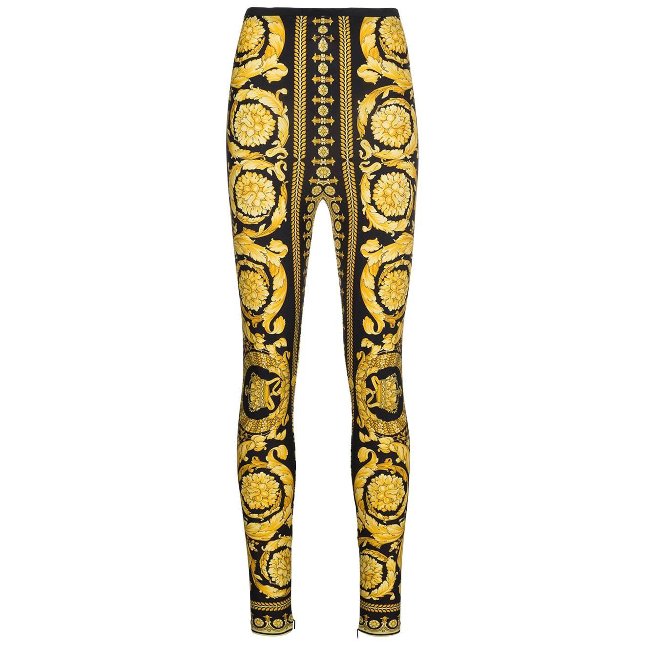 Versace Tribute Baroque leggings pants New With Tags