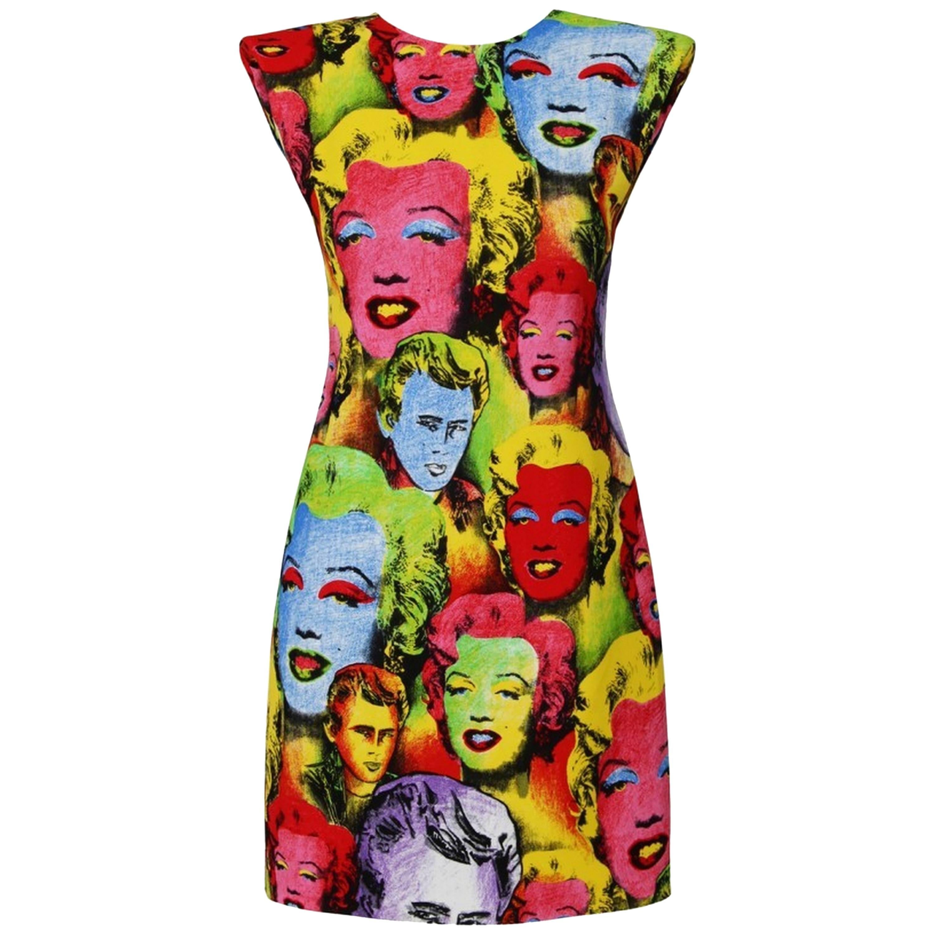 Versace Pop Art Mini  Dress 2018  Tribute To  Spring / Summer 1991 NEW With Tags