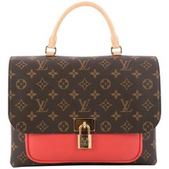 Louis Vuitton Marignan Handbag Monogram Canvas with Leather