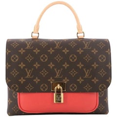 Louis Vuitton Marignan Handbag Monogram Canvas with Leather