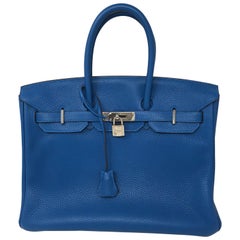 Hermes Mykonos Blue Birkin 35