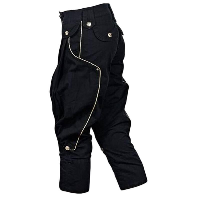 Black Dolce & Gabbana Cropped Harem Pants