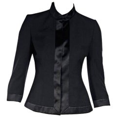 Black Alexander McQueen Cotton-Blend Jacket