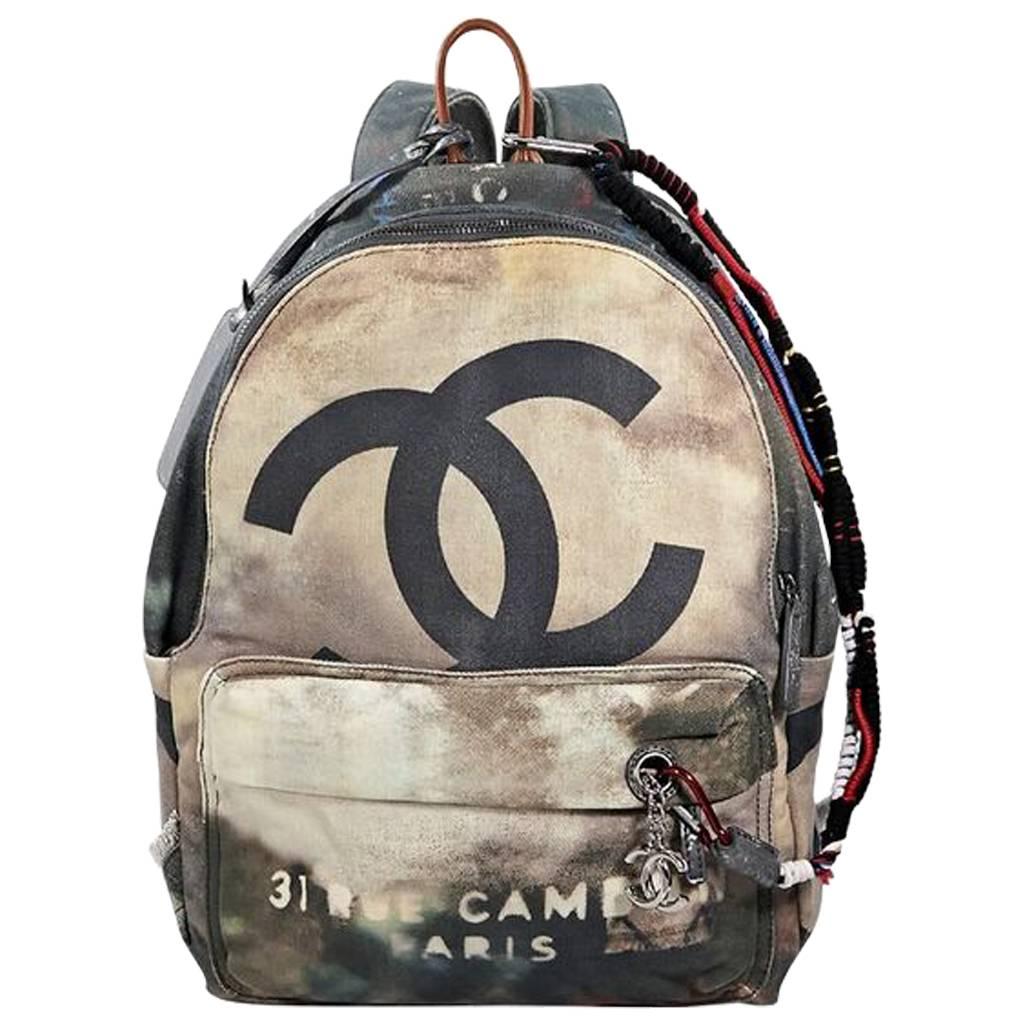 Multicolor Chanel Graffiti Backpack For Sale at 1stDibs