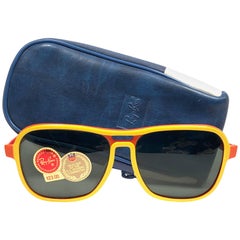 Mint Vintage Ray Ban B&L Stateside Orange Yellow Sport G15 Lenses Sunglasses US