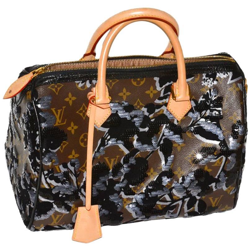 Rare! Louis Vuitton Sequin Satchel Bag at 1stDibs rare louis vuitton