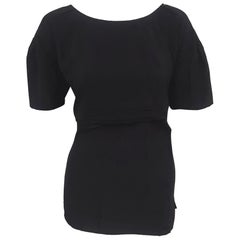 Miu Miu summer blouse with embroidered flowers For Sale at 1stdibs