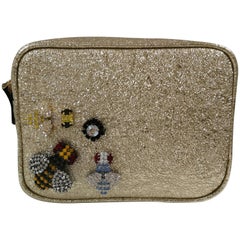 Lisa C. Bijoux Gold Leather Fanny Pack and Shoulder Bag
