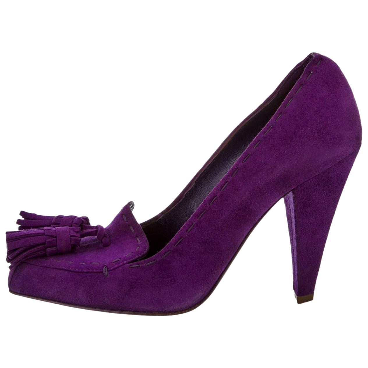saint laurent blue heels
