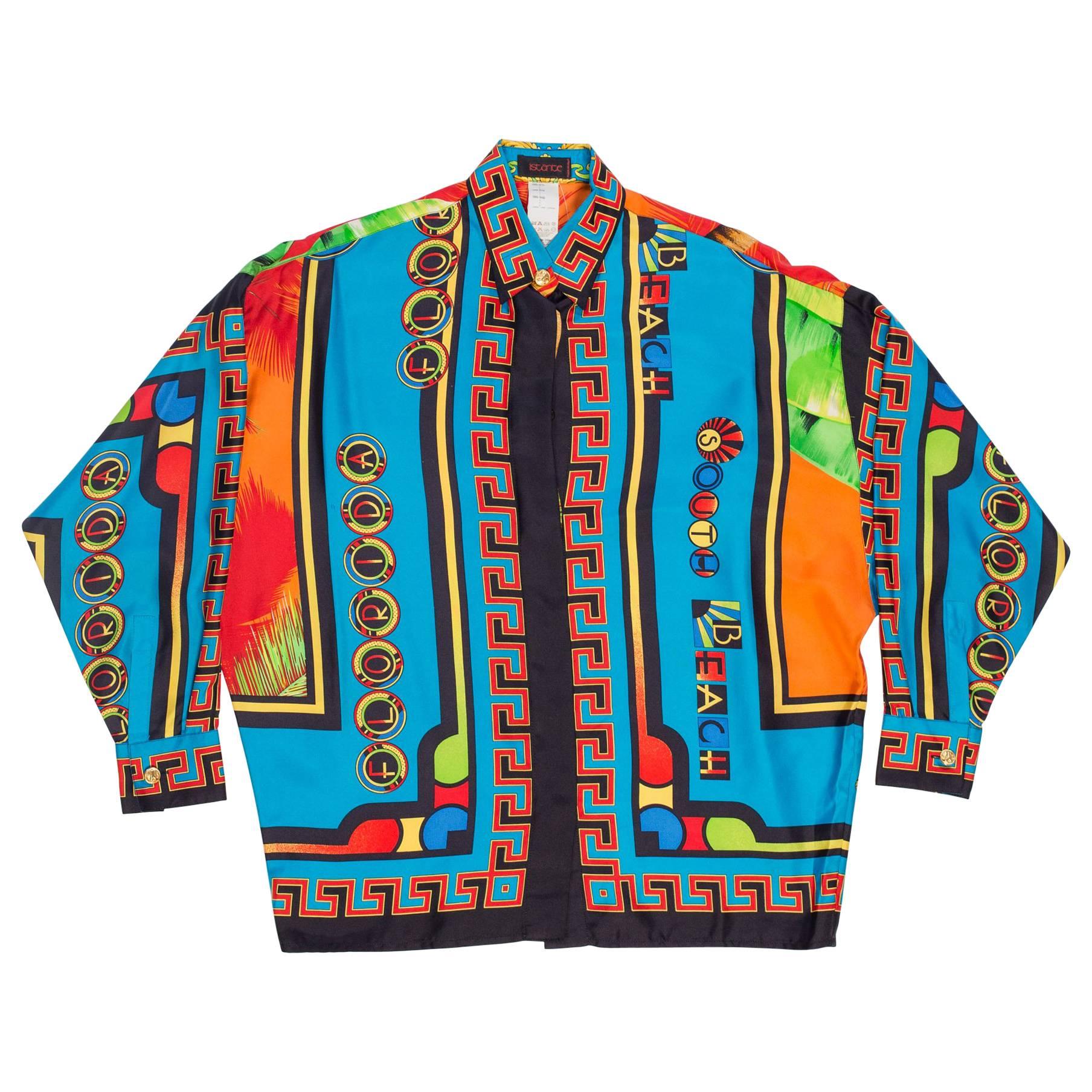 年末のプロモーション特価！ Etsy 90´s GIANNI Shirt VERSACE - Vintage Gianni Versace ...