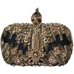 Alexander McQueen The Skull Swarovski Crystal Embellished Box Clutch