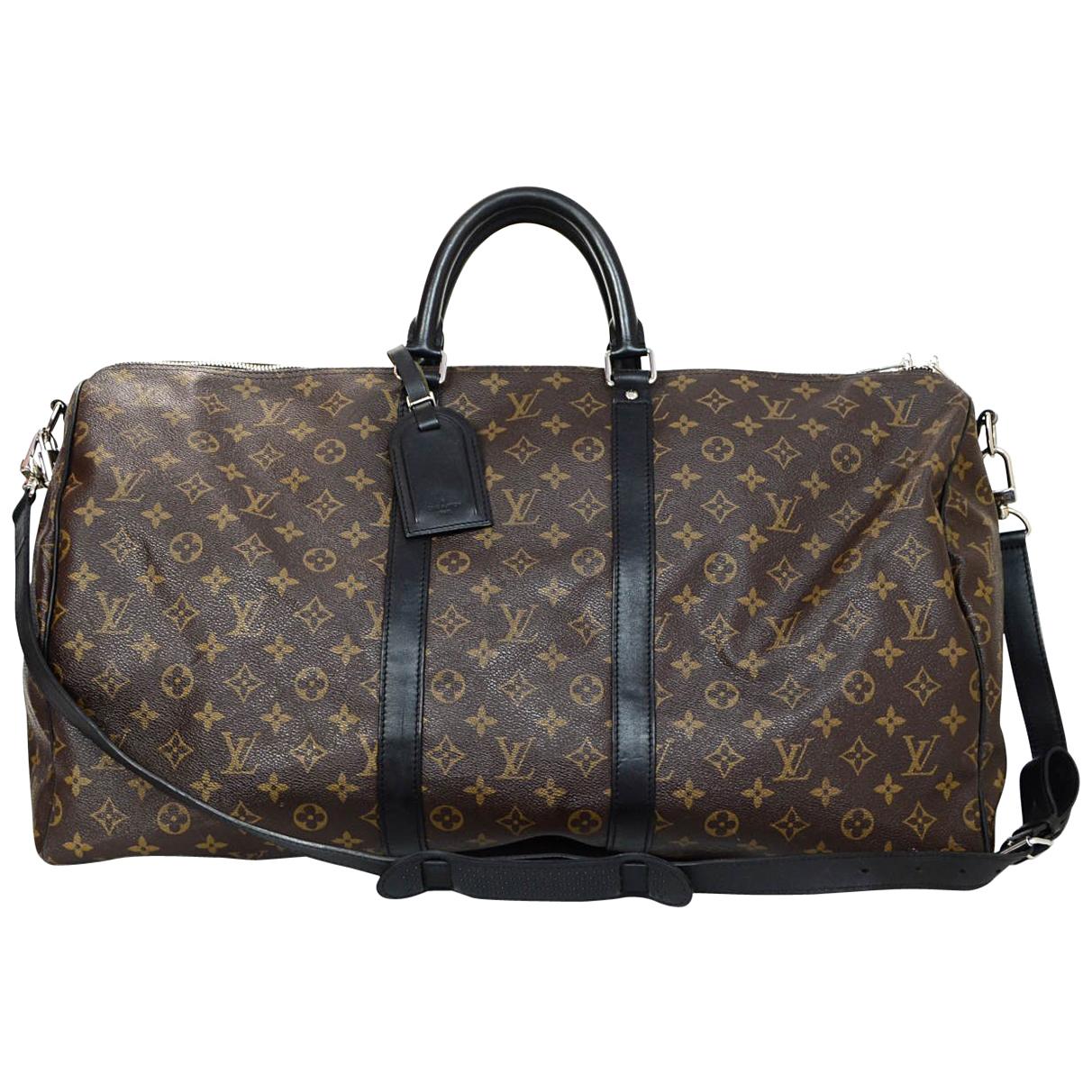 Louis Vuitton Monogram Macassar Keepall Bandouliere 55 Bag For Sale at  1stDibs | louis vuitton macassar keepall 55, keepall macassar 55