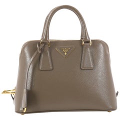 Prada Promenade Handbag Vernice Saffiano Leather Small