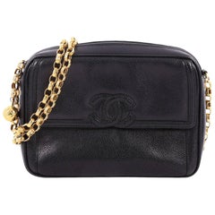 Chanel Vintage Front Pocket CC Camera Bag Caviar Small