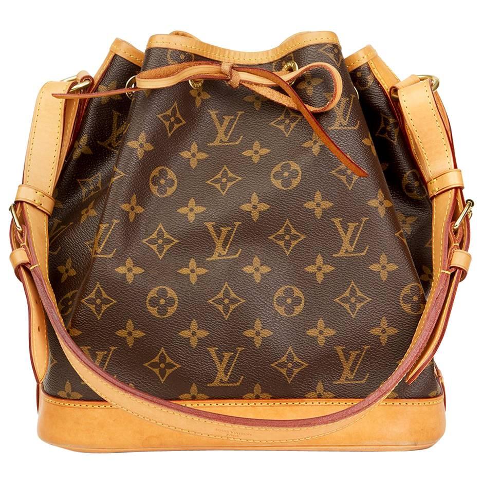 2016 Louis Vuitton Brown Classic Monogram Canvas Petit Noe