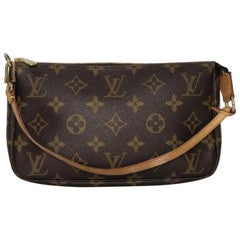 Louis Vuitton Monogram Pochette Accessories Wristlet Handbag