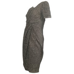 Paule Ka Cotton Black & Grey Casual Dress Size 10 / 12.