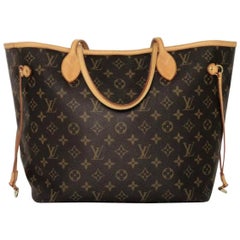 Louis Vuitton Monogram Neverfull MM Tote Handbag