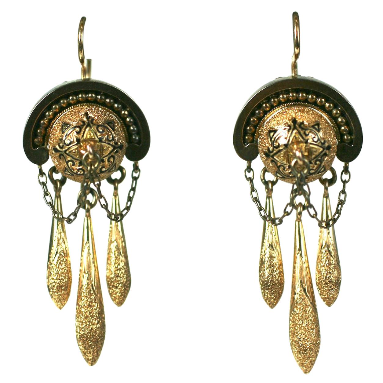 Elegant Victorian Drop Earrings For Sale