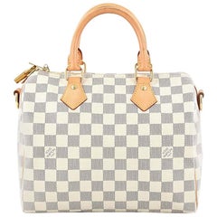 Used Louis Vuitton Speedy Bandouliere Bag Damier 25