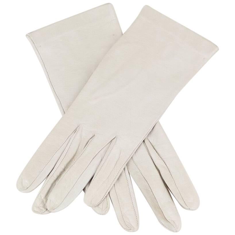 Off-White Supple Vintage Nappa Leather Gloves 