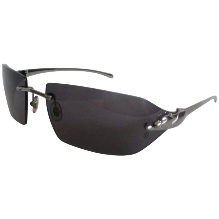 Cartier Paris Panthere Sunglasses at 1stDibs | cartier panthere sunglasses  black, cartier black panther sunglasses