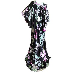 Leonard Paris Vintage Cape Back Caftan Dress Leonard Paris Vintage Cape Back Caftan Dress