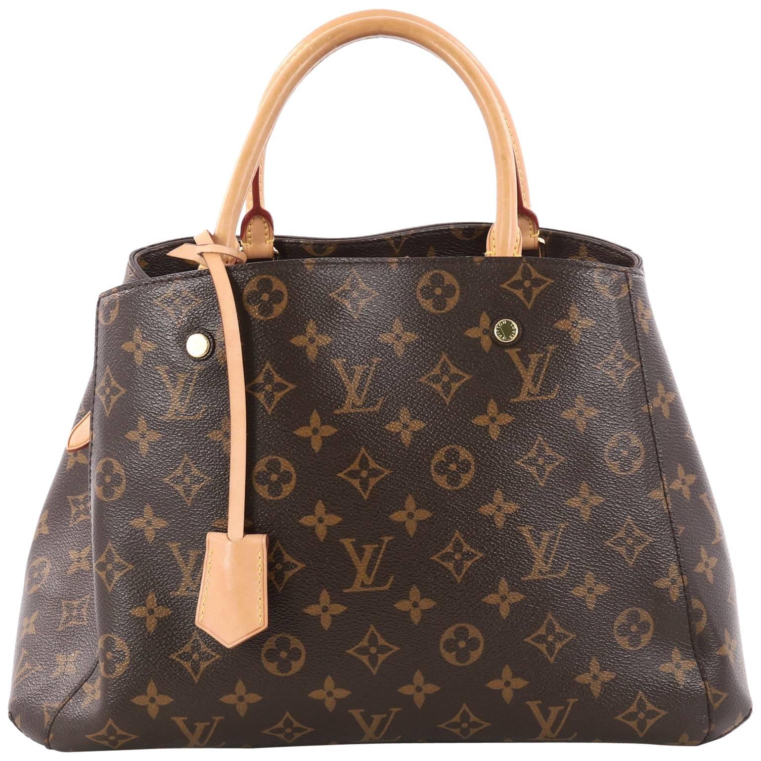 Louis Vuitton Montaigne Handbag Monogram Canvas MM