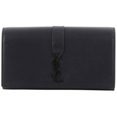 Saint Laurent Classic Monogram Flap Wallet Leather