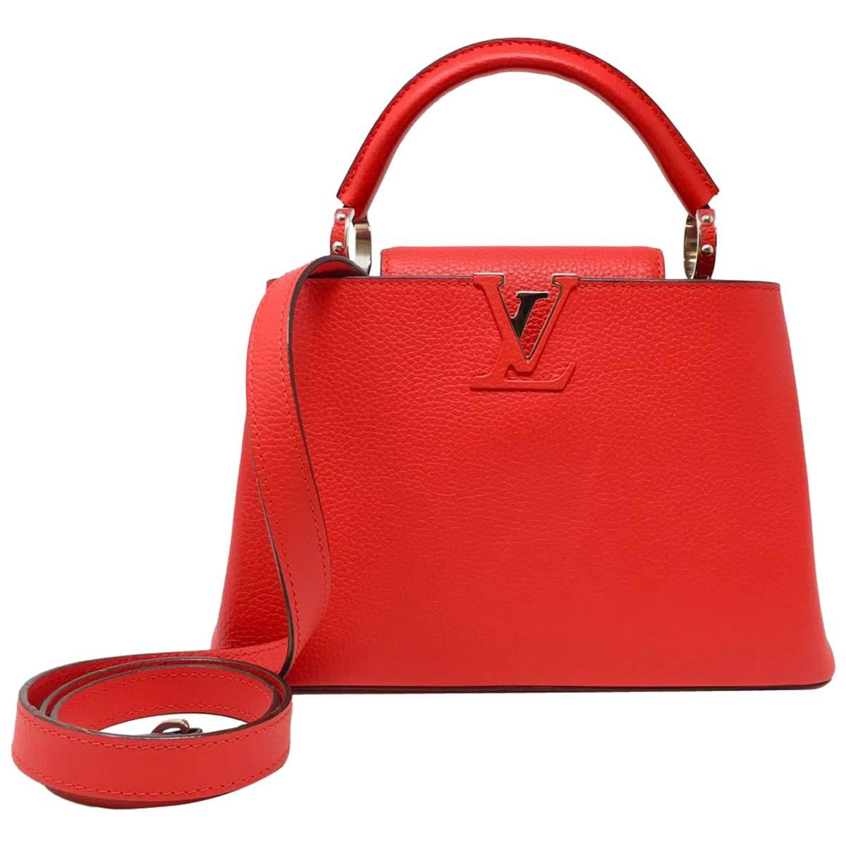 Louis Vuitton Capucine Coquelicot Leather Tote Bag, 2014