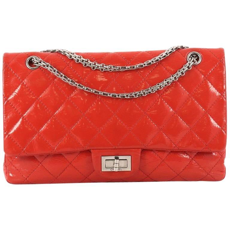 Chanel Reissue 2.55 Handbag Quilted Patent 227