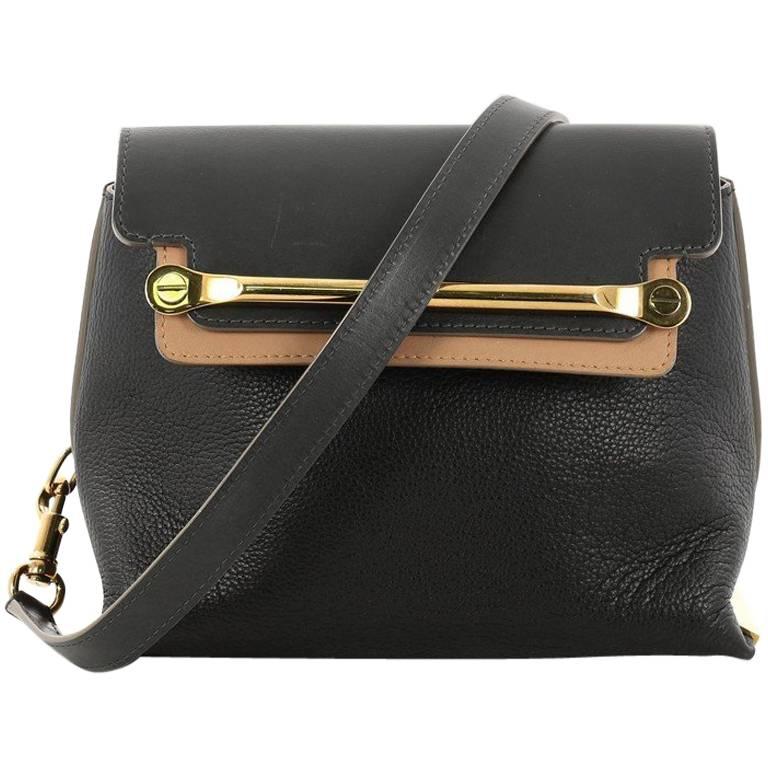 Chloe Bicolor Clare Handbag Leather Small