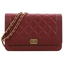 Chanel Boy Wallet on Chain Quilted Lambskin