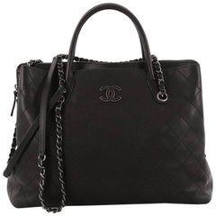 Chanel Shopping Tote Quilted Caviar Large