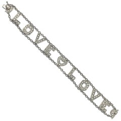L.O.V.E Bracelet in 18K White Gold 2.25ctw Paved with 2.25 carats of Diamonds