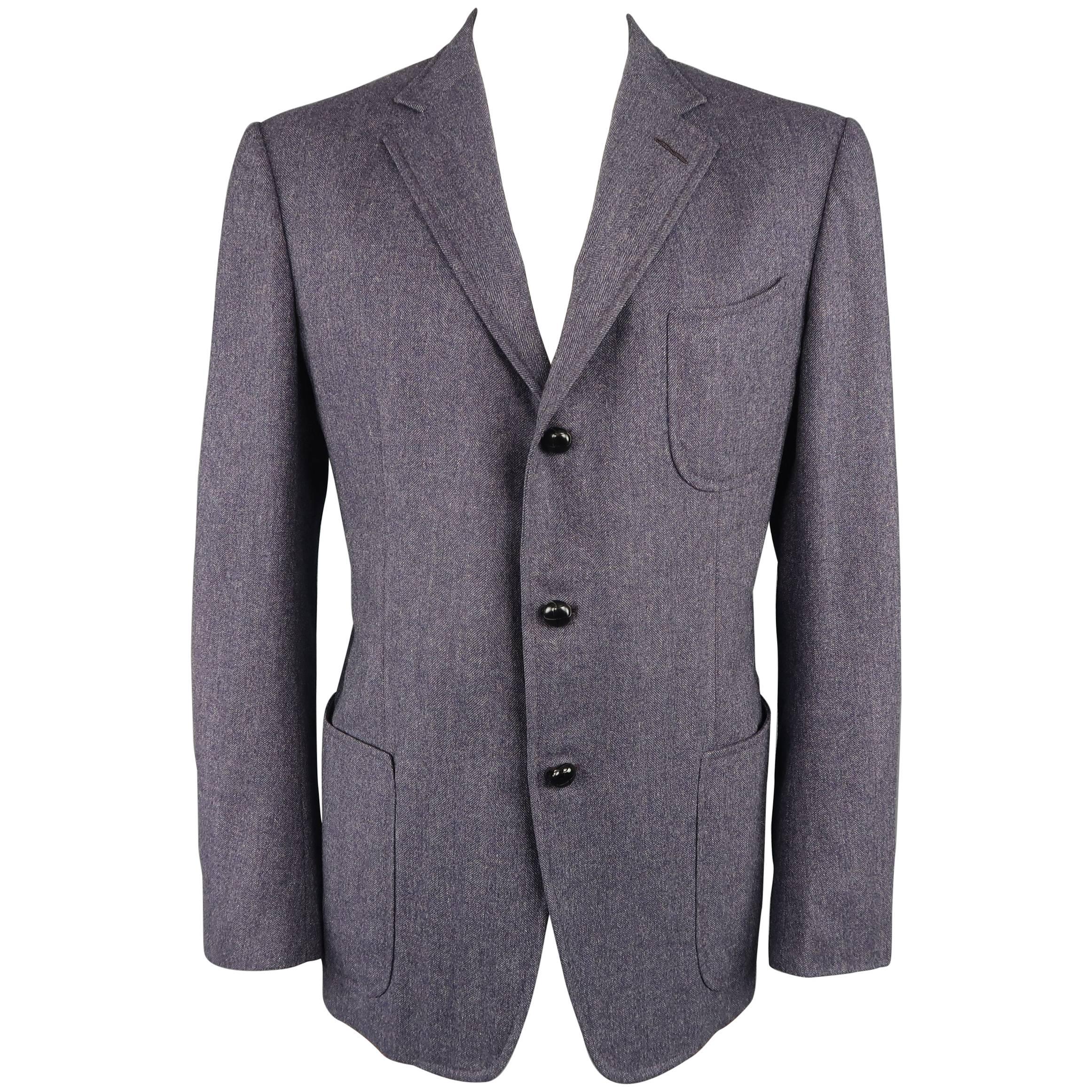 Tom Ford Sport Coat - Men's Light Purple Wool / Cashmere Jacket / Blazer