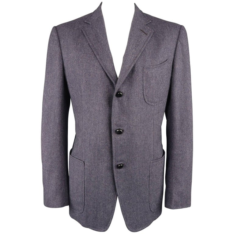 Tom Ford Sport Coat - Men's Light Purple Wool / Cashmere Jacket ...