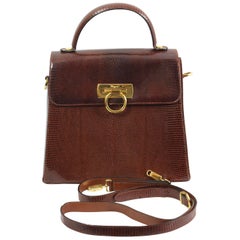 Retro Salvatore ferragamo Lezard Crossbody Bag