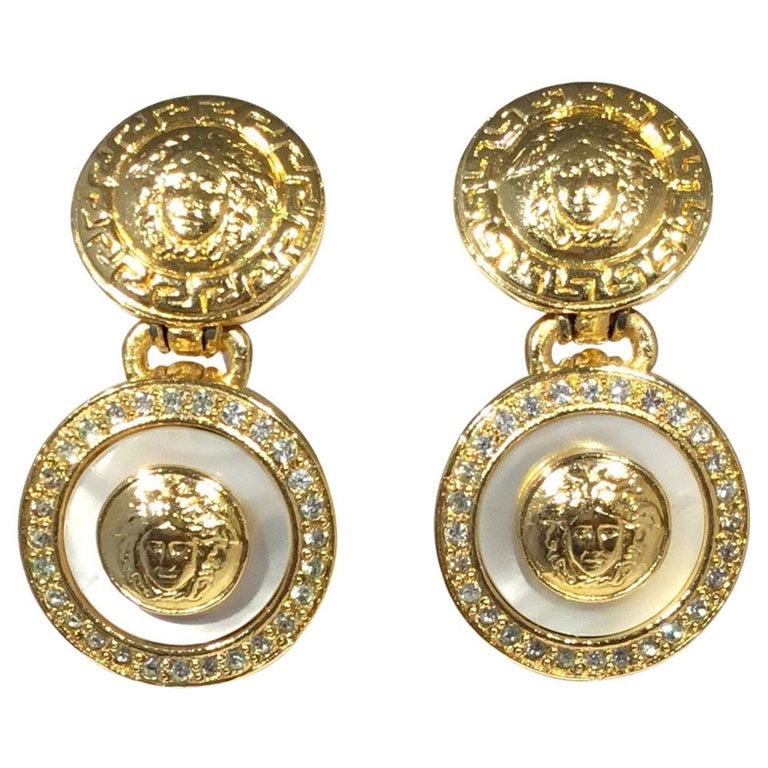 Gianni Versace Medusa Earrings at 1stDibs versace clip on earrings