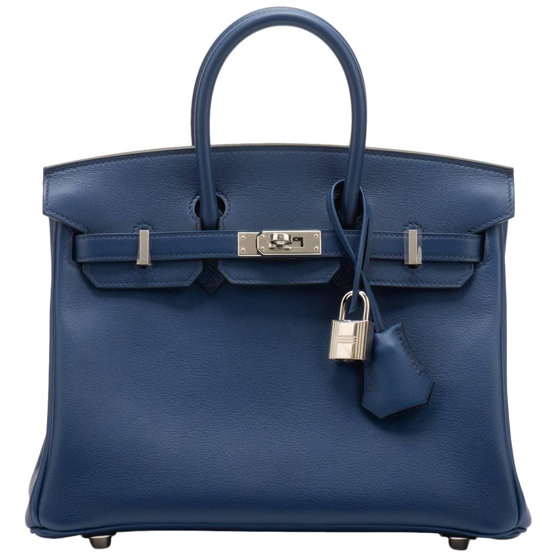 Hermès Blue Nuit Swift 25cm Birkin Bag