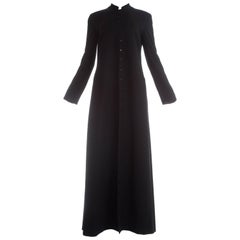 Dolce & Gabbana black wool 23 button maxi priest coat, A/W 1998