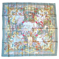 Gucci " Around the world" Silk Scarf New, Never Worn 1990s