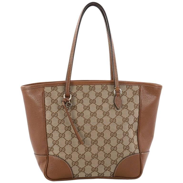 Gucci Bree Tote GG Canvas with Leather Small