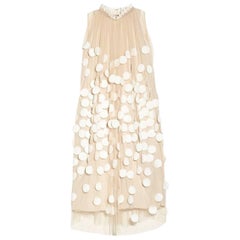 Stella McCartney Dress - Fall 2011 Runway - Cream Polka Dot Tulle Cocktail