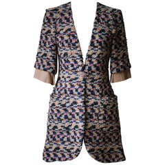 Chanel Resort 2015 Dubai Collection Fantasy Wool Tweed Coat