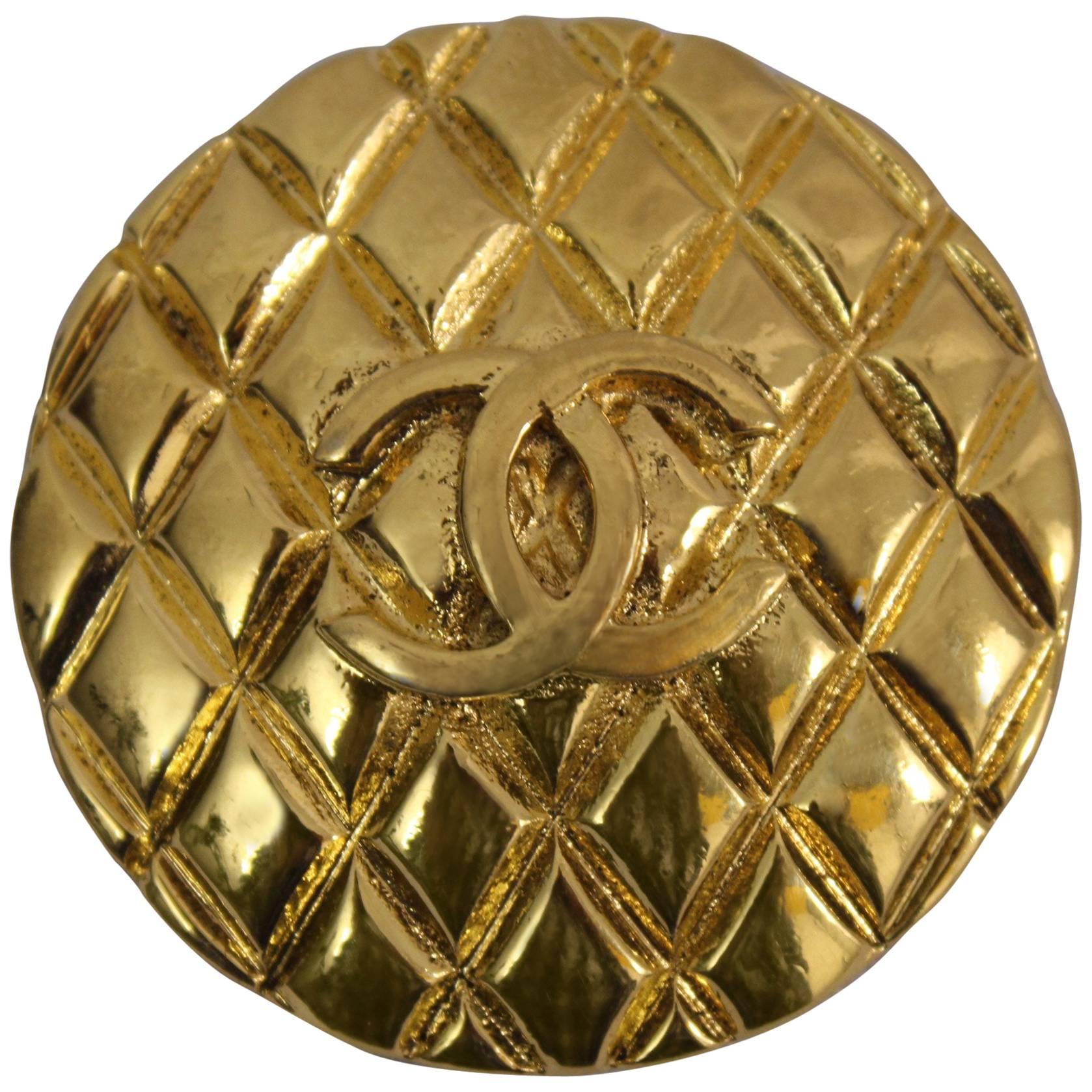 Gold Plated Chanel Brooche 