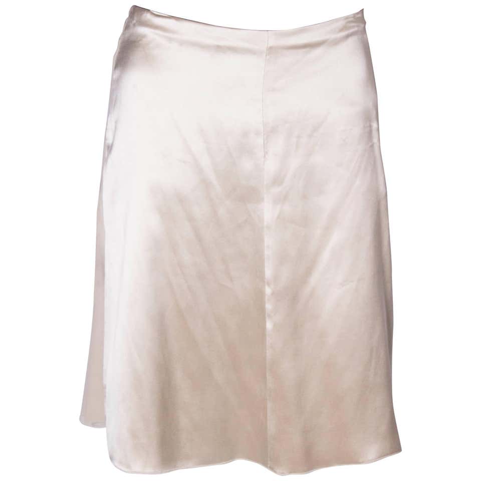 A Vintage cream Silk evening Skirt by Valentino at 1stDibs | cream ...