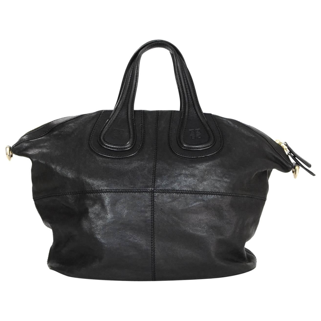 Givenchy Black Leather Medium Nightingale Tote Bag- Missing Strap