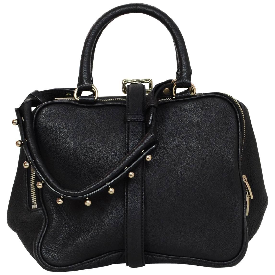 Alexander Wang Black Leather Anita Satchel Bag
